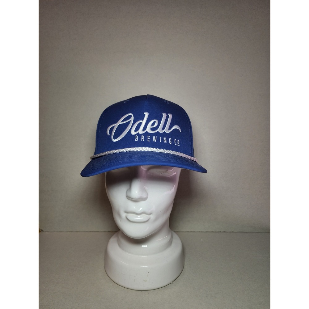 Odell Brewing Co Richardson 256 Snapback Hat Blue White Rope Trucker Cap Mens